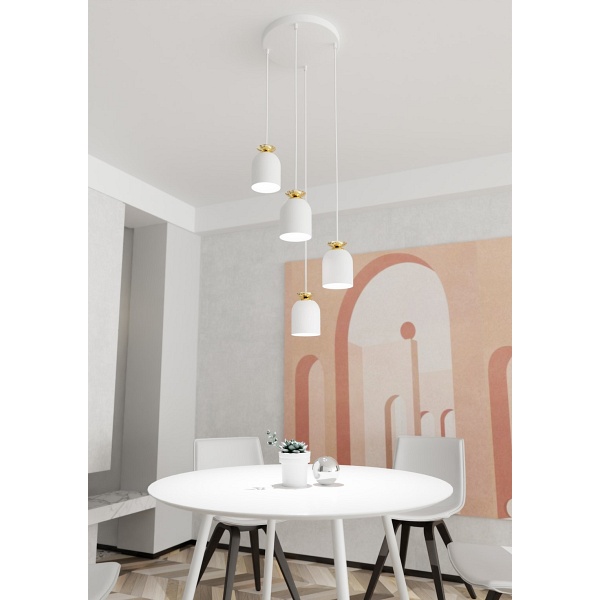 Lampa wisząca TARGET 4 PREM WH - Emibig