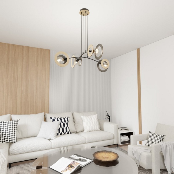 Lampa wisząca SKIVA 4 BL