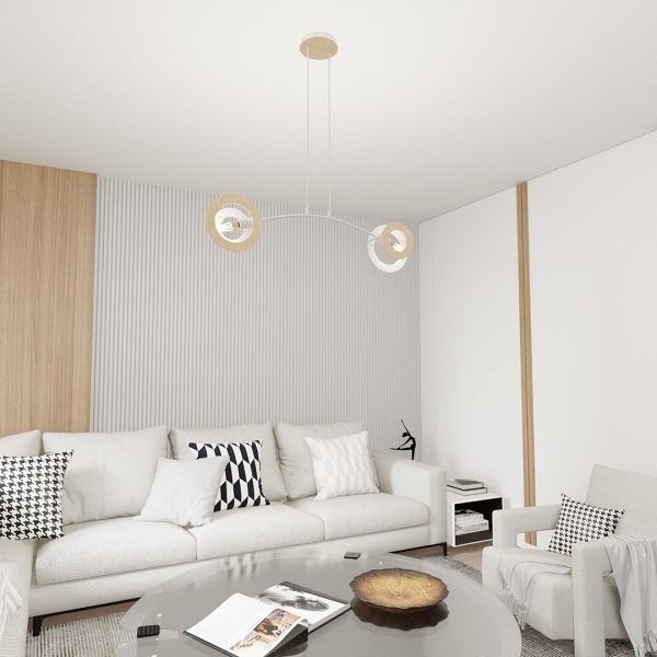 Lampa wisząca SKIVA 2 WH