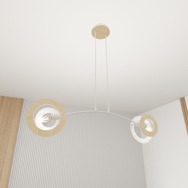 Lampa wisząca SKIVA 2 WH
