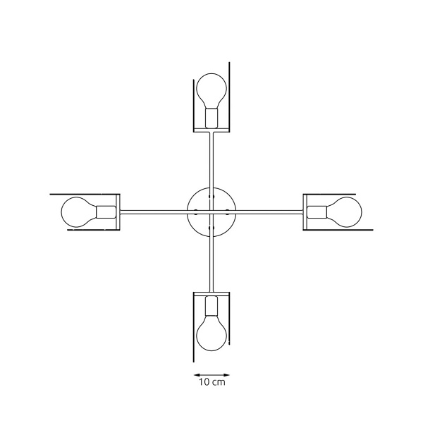 Lampa wisząca XOTIC 4 WH