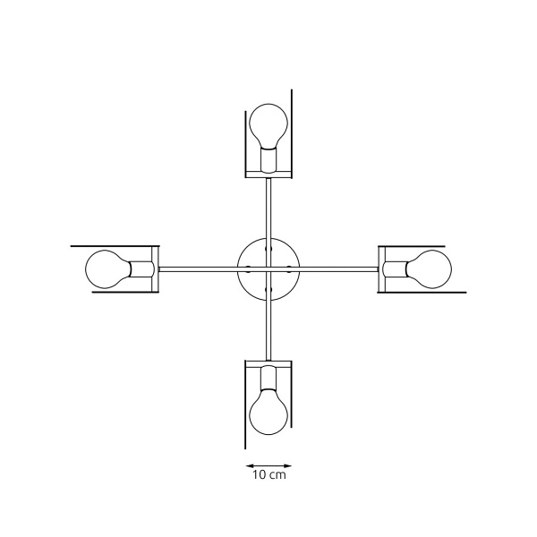 Lampa wisząca EUFORIA 4 BL