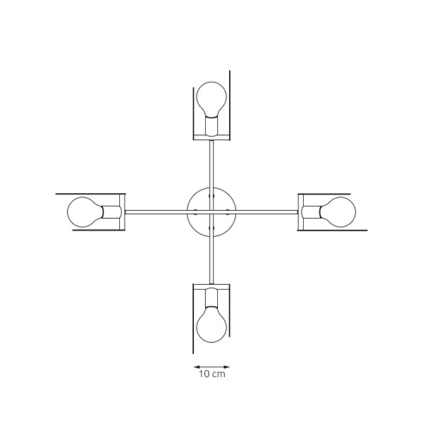 Lampa wisząca EUFORIA 4 BL - Emibig