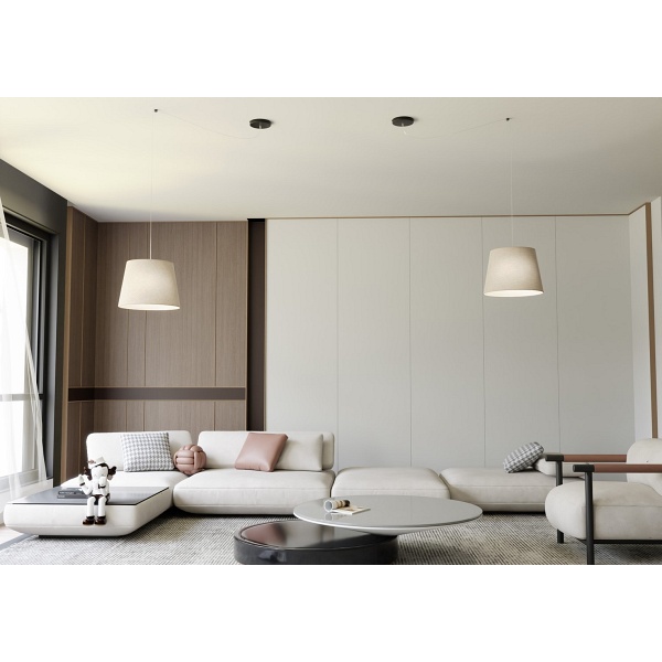 Lampa wisząca ASCOT 1 BEIGE - Emibig