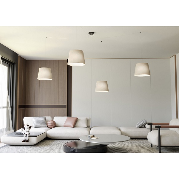 Lampa wisząca ASCOT 4 BEIGE - Emibig