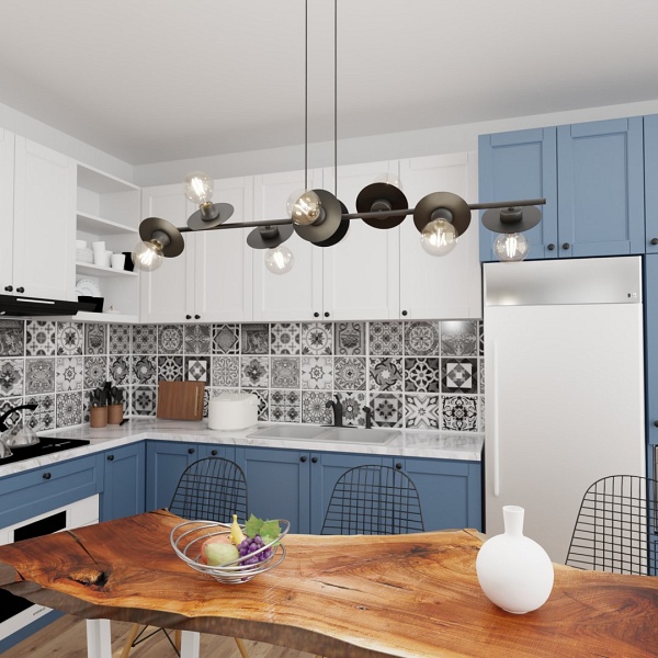 Lampa wisząca TOKEN 8 BL