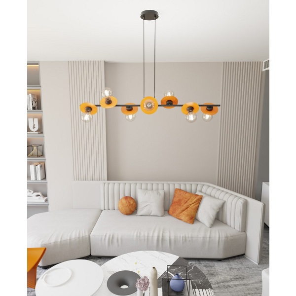 Lampa wisząca TOKEN 8 BL ORANGE