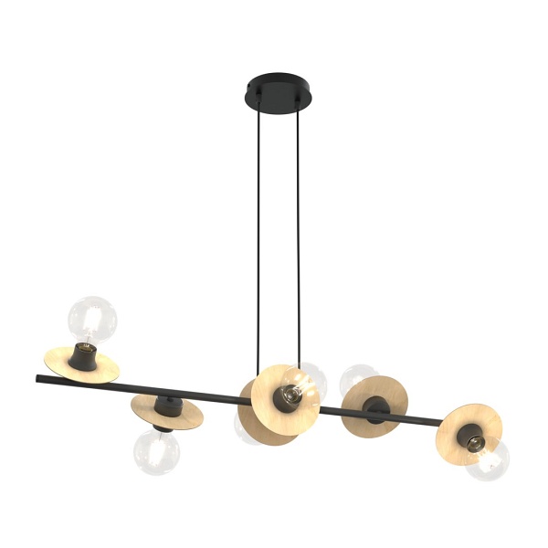 Lampa wisząca TOKEN 6 BL WOOD