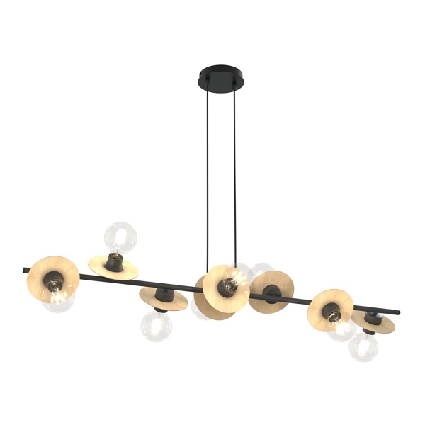 Lampa wisząca TOKEN 8 BL WOOD