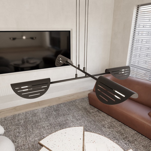 Lampa wisząca SABER 4 BL