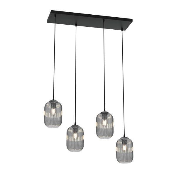 Lampa wisząca VERDI 4 BL GRAFIT - Emibig