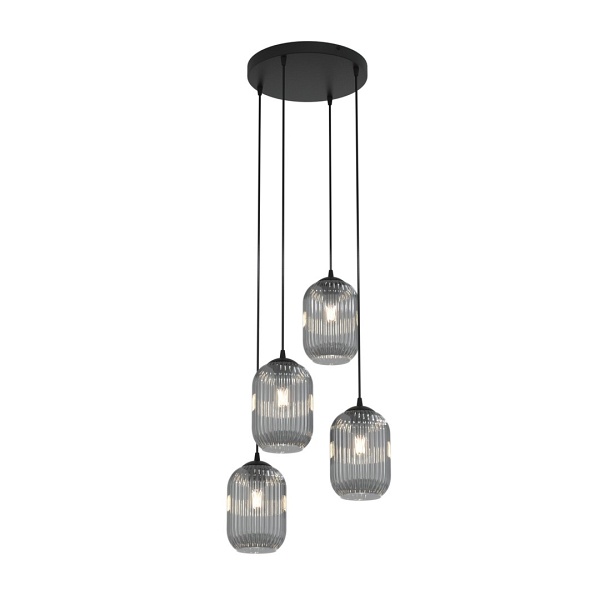 Lampa wisząca VERDI 4PREM BL GRAFIT - Emibig