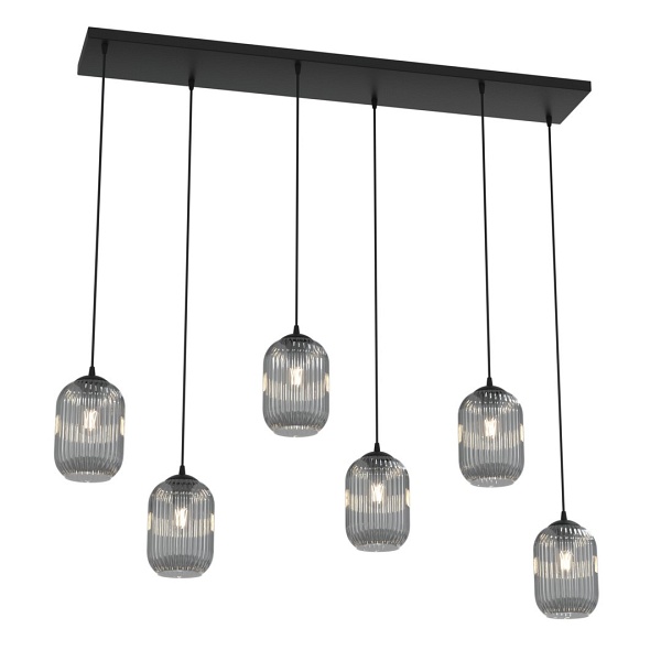 Lampa wisząca VERDI 6 BL GRAFIT - Emibig