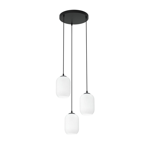 Lampa wisząca VERDI 3PREM BL OPAL - Emibig