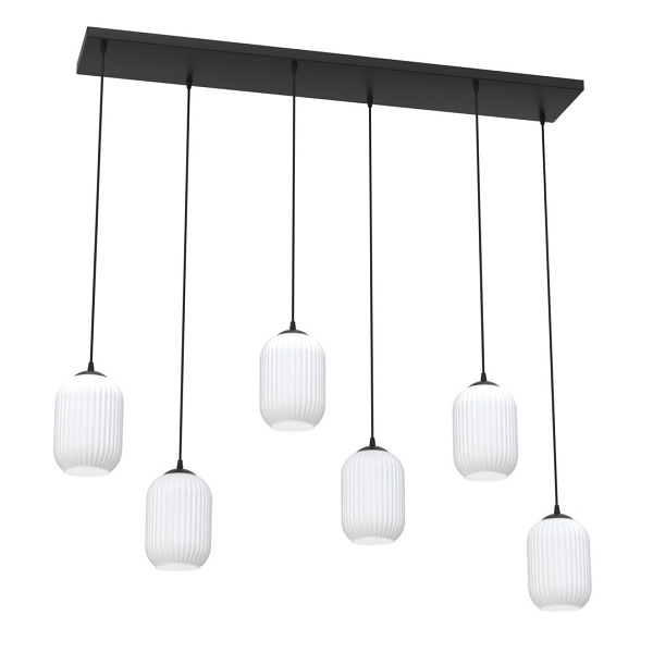 Lampa wisząca VERDI 6 BL OPAL - Emibig