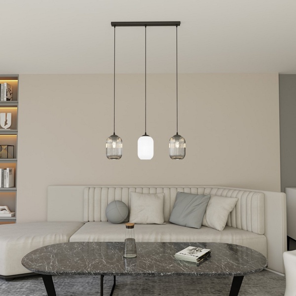 Lampa wisząca VERDI 3 BL MIX - Emibig