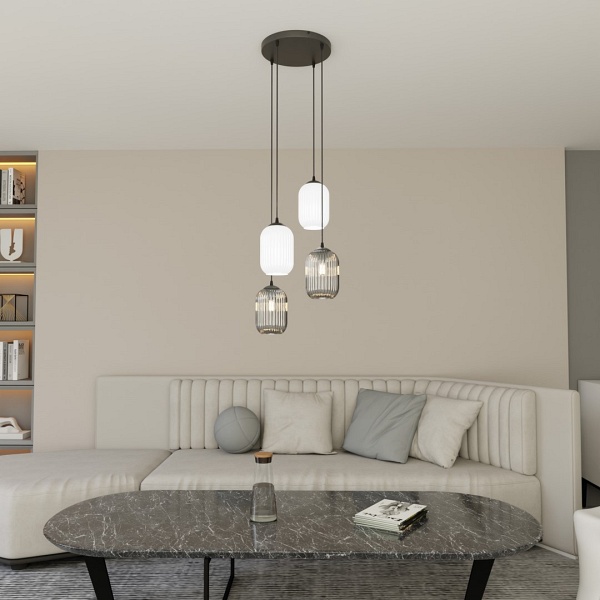 Lampa wisząca VERDI 4PREM BL MIX - Emibig