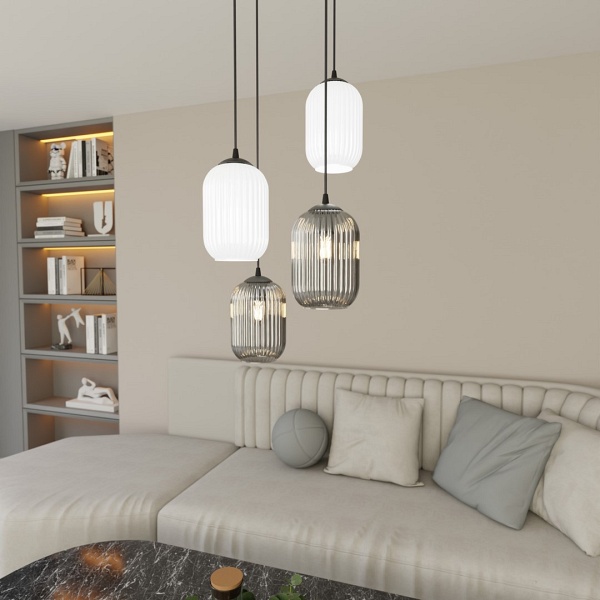 Lampa wisząca VERDI 4PREM BL MIX - Emibig