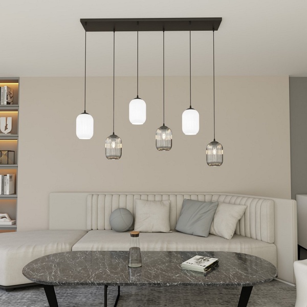 Lampa wisząca VERDI 6 BL MIX - Emibig