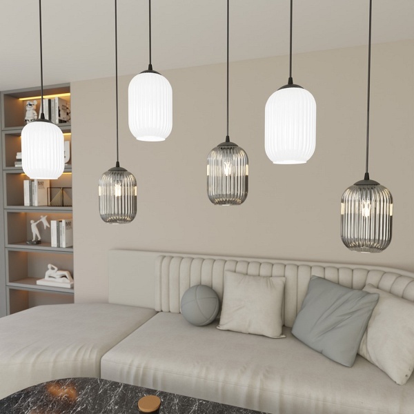 Lampa wisząca VERDI 6 BL MIX - Emibig