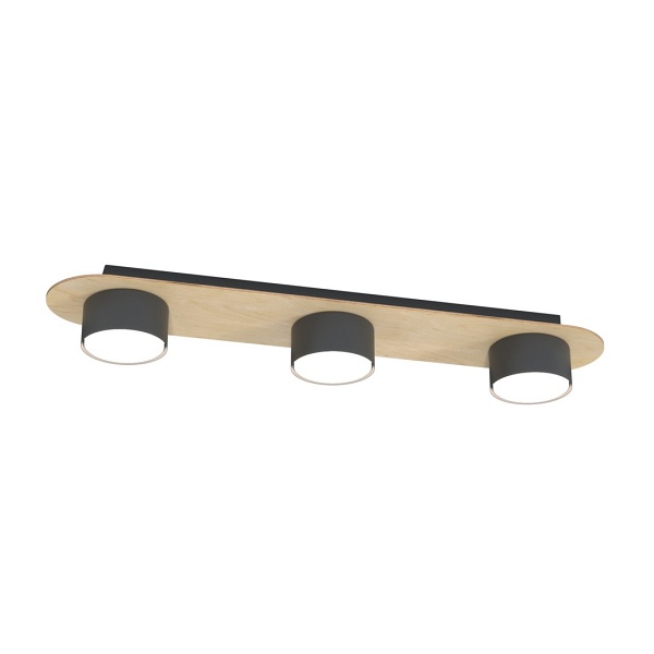 Lampa sufitowa DIAZ 3 BL WOOD