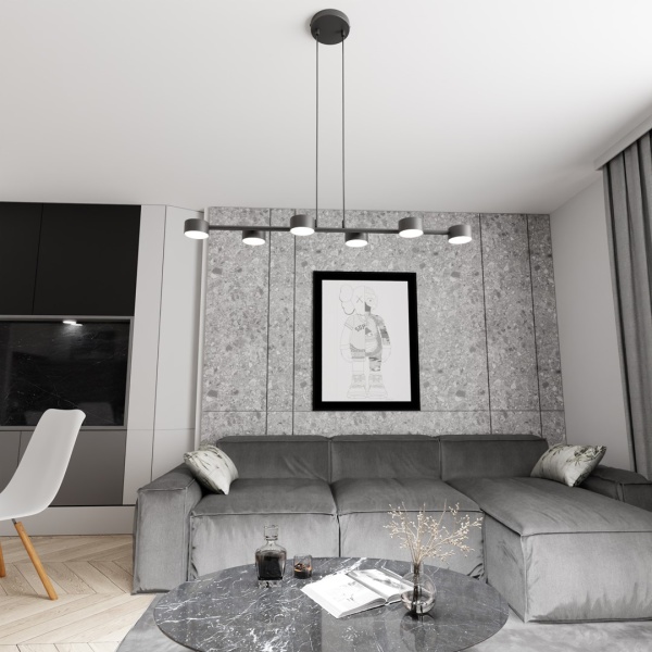 Lampa wisząca MEGARA 6 BL