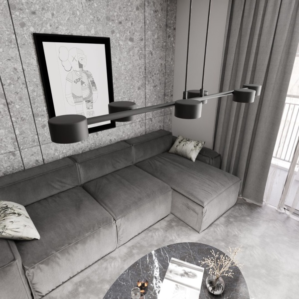 Lampa wisząca MEGARA 6 BL