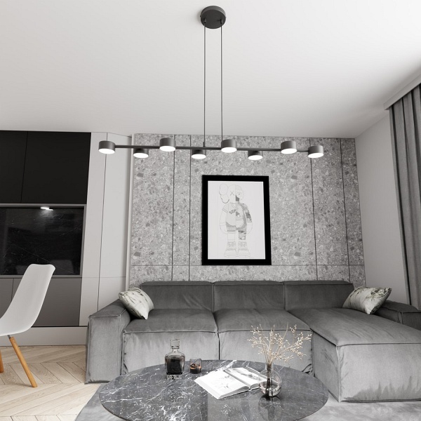 Lampa wisząca MEGARA 8 BL