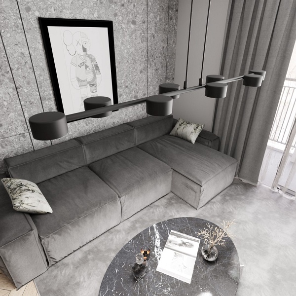 Lampa wisząca MEGARA 8 BL