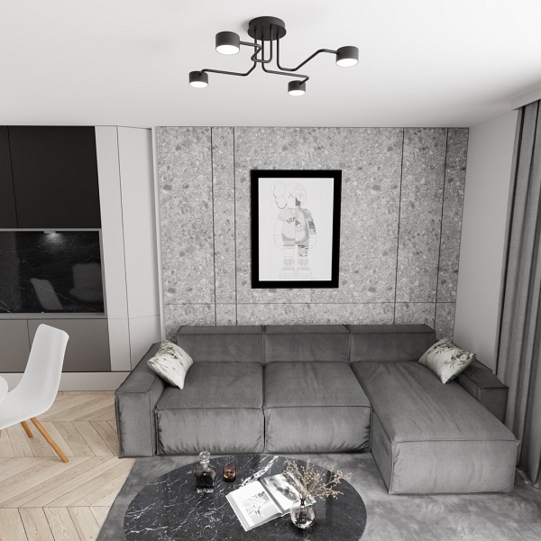 Lampa wisząca KURAGE 4 BL