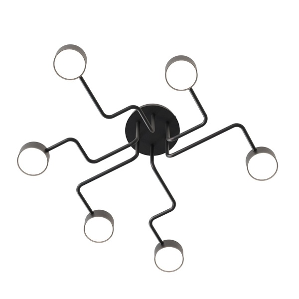 Lampa wisząca KURAGE 6 BL