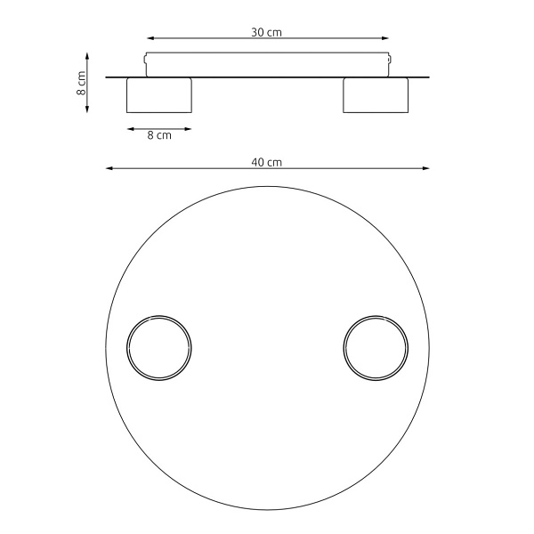 Lampa wisząca PIXO 2 BL