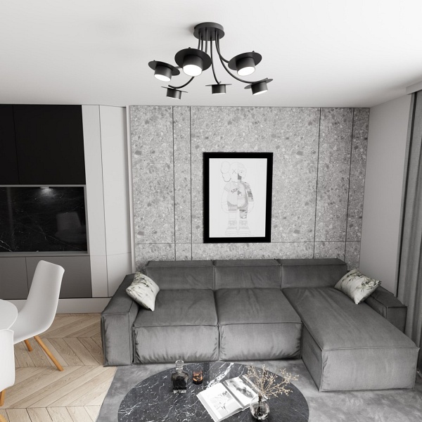 Lampa wisząca ENSO 6 BL