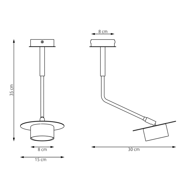 Lampa wisząca MIZU 1 BL