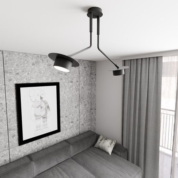 Lampa wisząca MIZU 2 BL