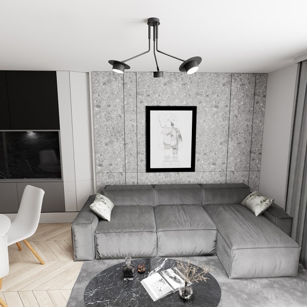 Lampa wisząca MIZU 3 BL