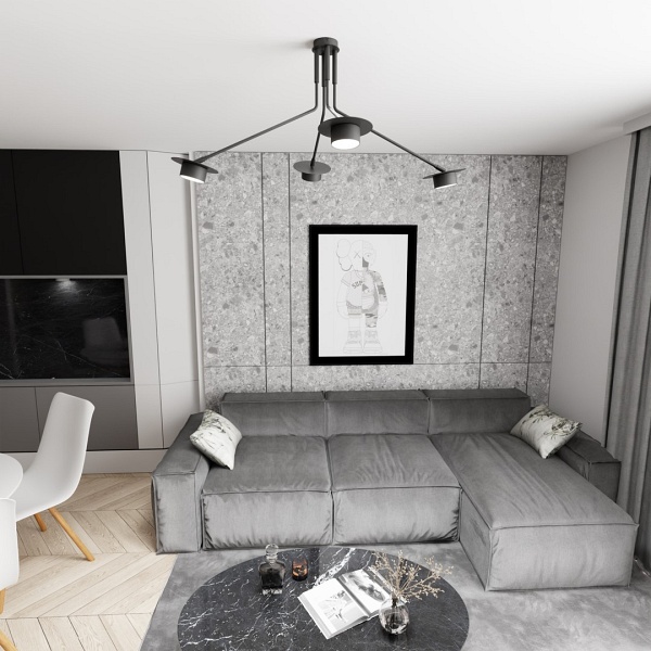 Lampa wisząca MIZU 4 BL