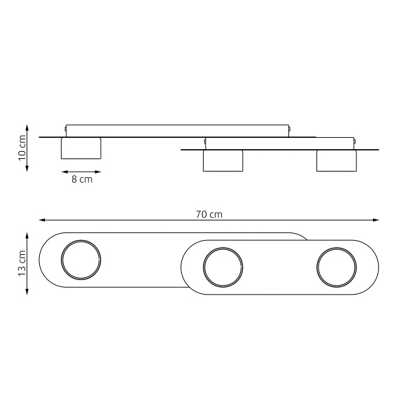 Lampa wisząca STILO 3 BL