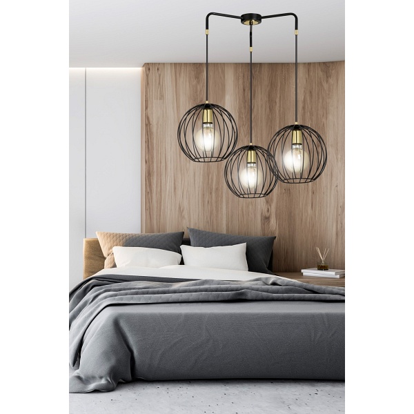 Lampa wisząca ALBIO 3 BLACK