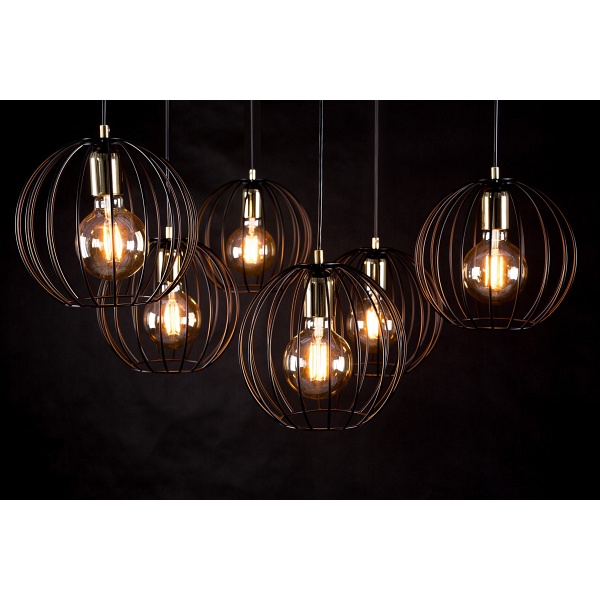 Lampa wisząca ALBIO 6 BLACK