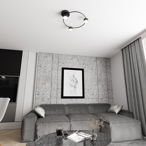 Lampa sufitowa LUCIO 3 BL - Emibig