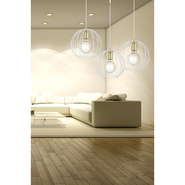 Lampa wisząca ALBIO 3 WHITE
