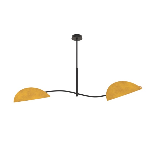 Lampa sufitowa LOTUS 2 BL MUSTARD - Emibig
