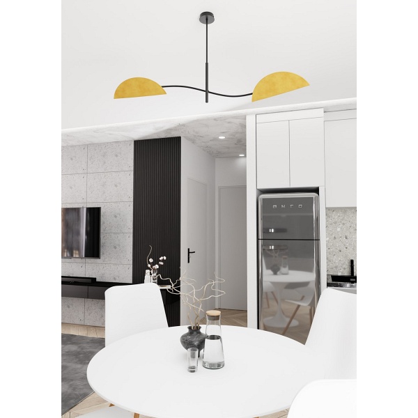 Lampa sufitowa LOTUS 2 BL MUSTARD - Emibig