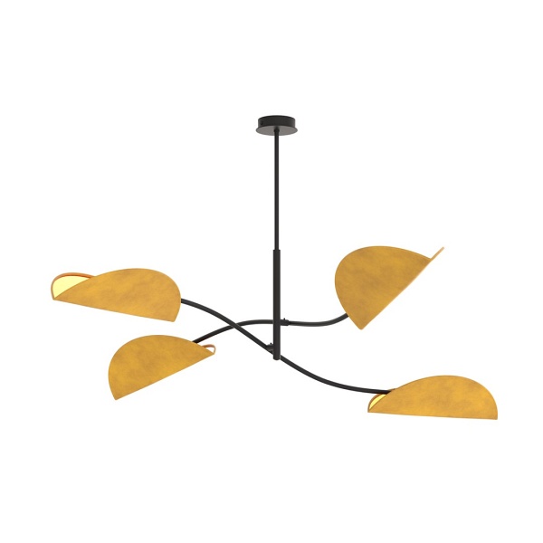Lampa sufitowa LOTUS 4 BL MUSTARD - Emibig