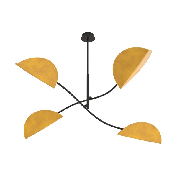 Lampa sufitowa LOTUS 4 BL MUSTARD - Emibig