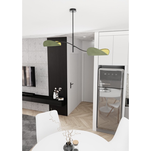 Lampa sufitowa LOTUS 2 BL GREEN - Emibig