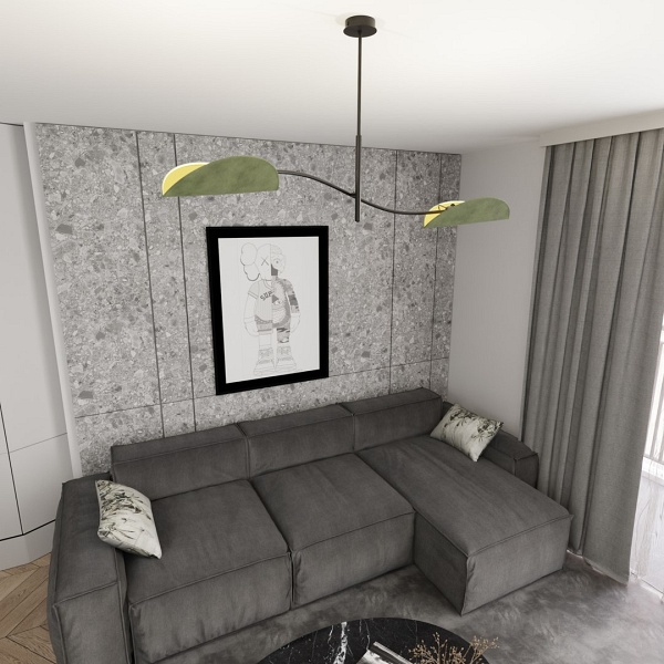 Lampa sufitowa LOTUS 2 BL GREEN - Emibig