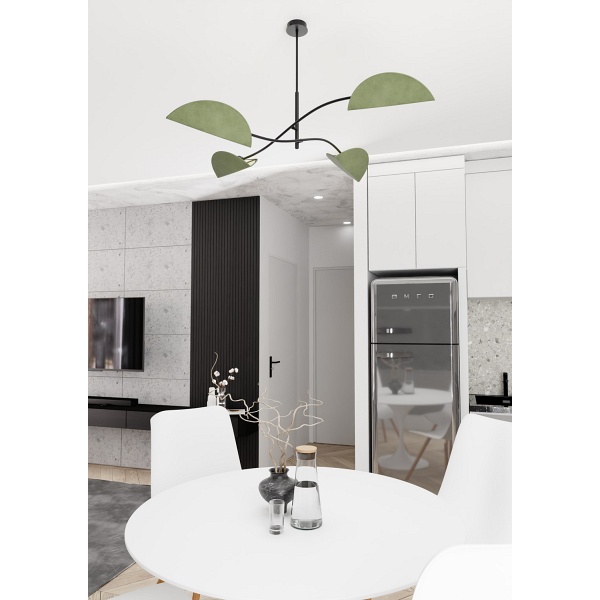 Lampa sufitowa LOTUS 4 BL GREEN - Emibig