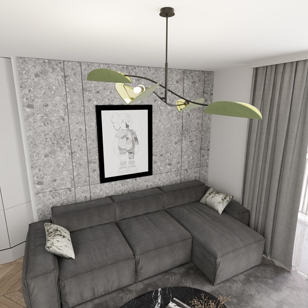 Lampa sufitowa LOTUS 4 BL GREEN - Emibig